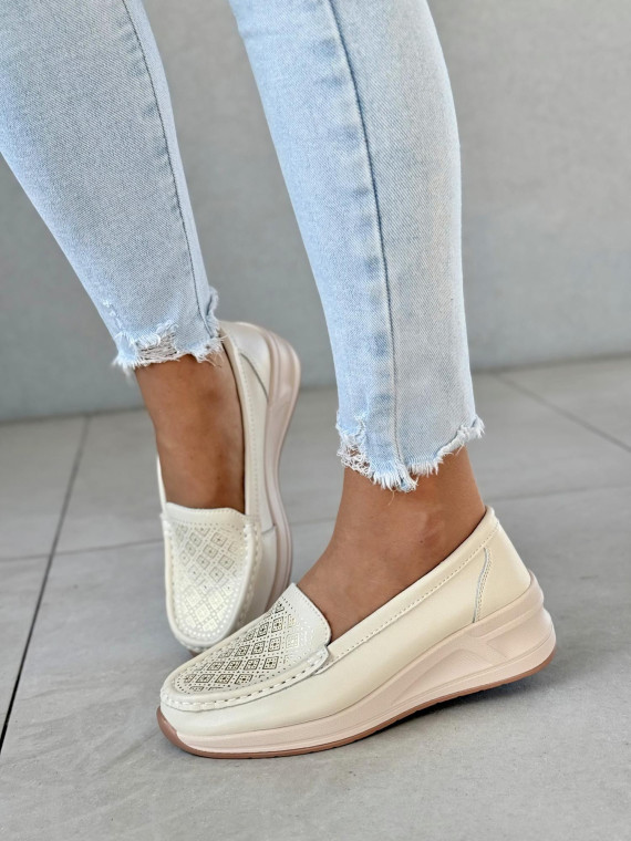 Mokasyny ze skóry naturalnej