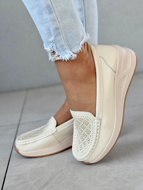 Mokasyny ze skóry naturalnej