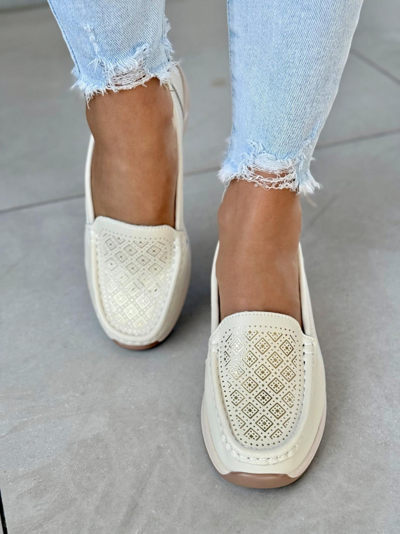 Mokasyny ze skóry naturalnej