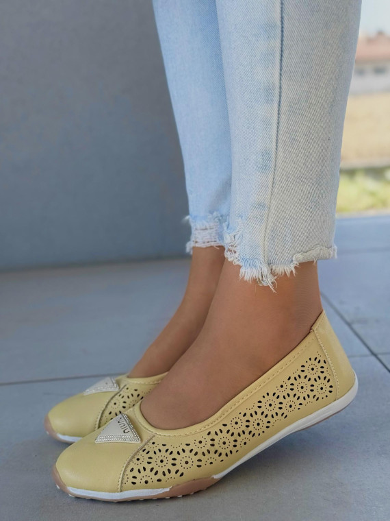 Baleriny ze skóry naturalnej