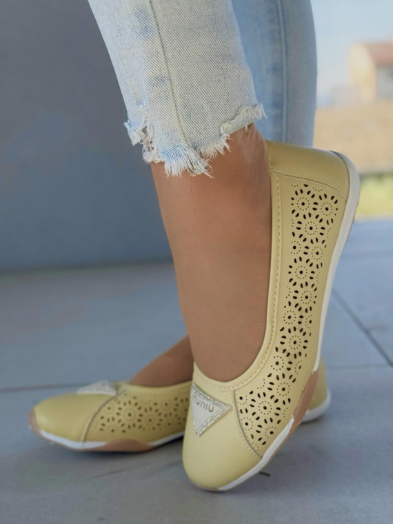 Baleriny ze skóry naturalnej