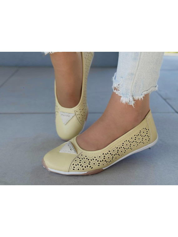 Baleriny ze skóry naturalnej