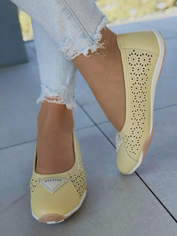 Baleriny ze skóry naturalnej