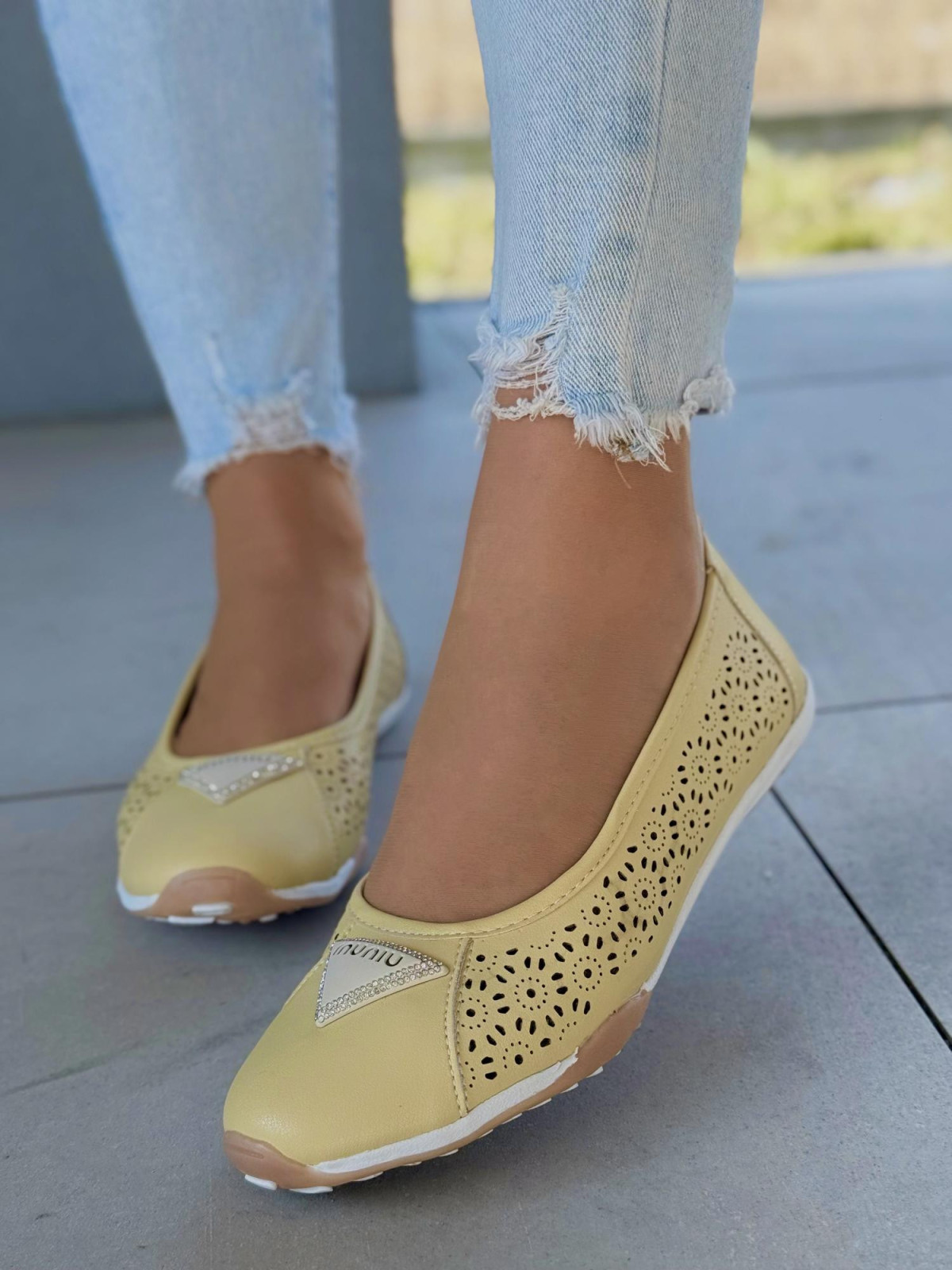 Baleriny ze skóry naturalnej