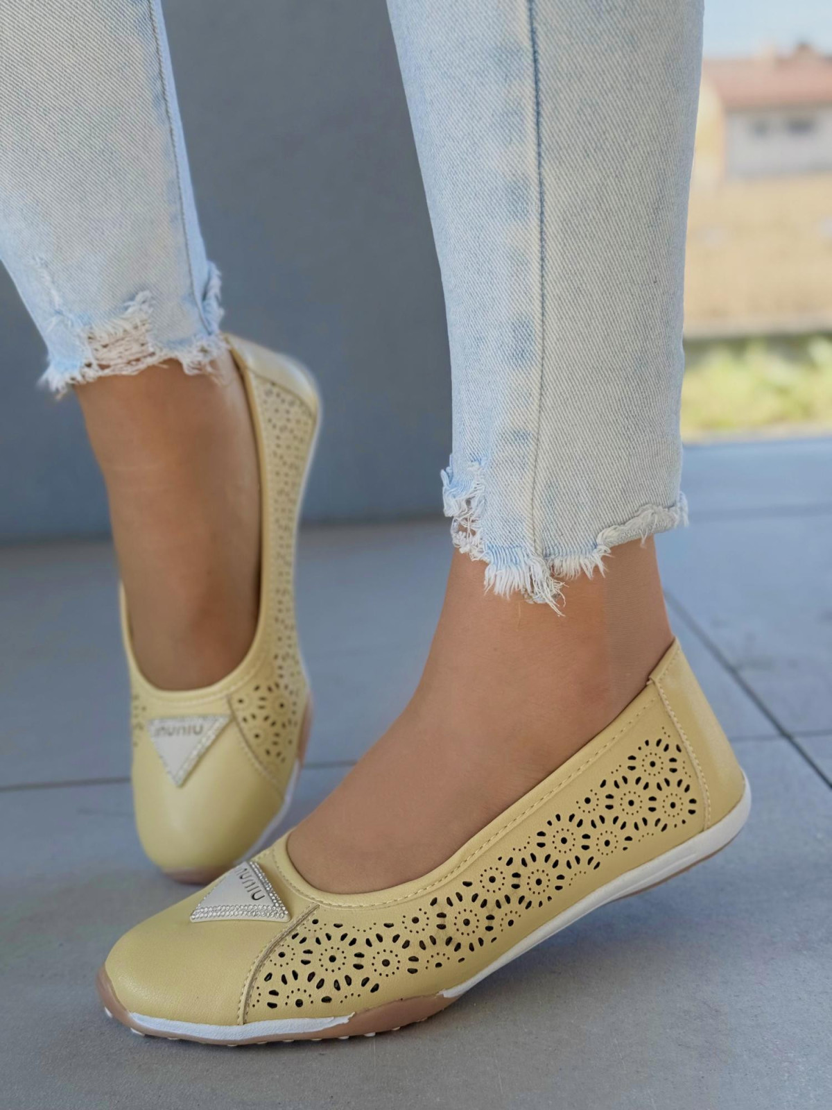 Baleriny ze skóry naturalnej