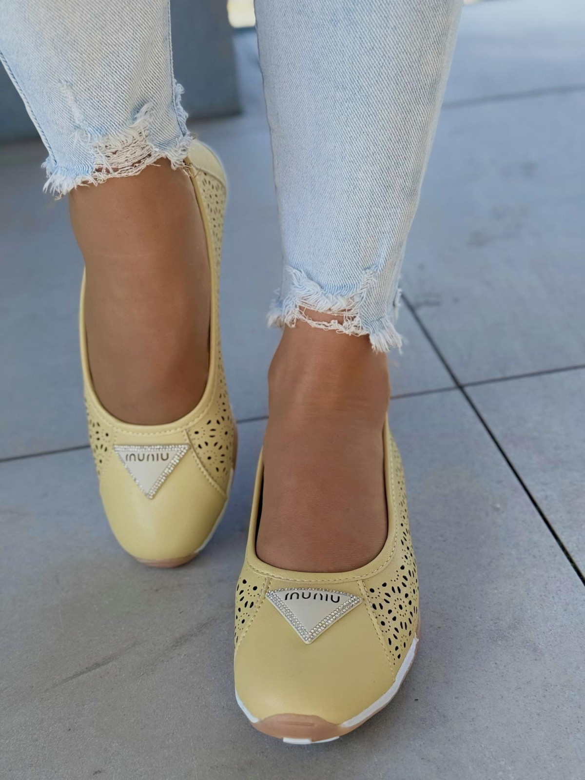 Baleriny ze skóry naturalnej