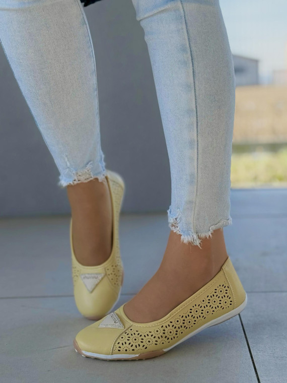 Baleriny ze skóry naturalnej