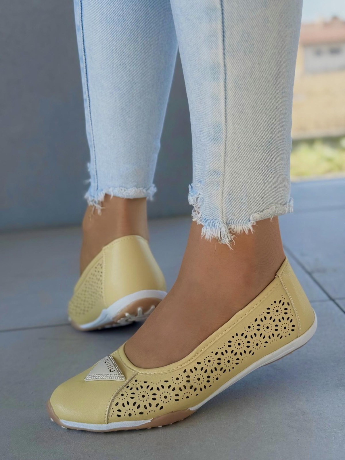 Baleriny ze skóry naturalnej