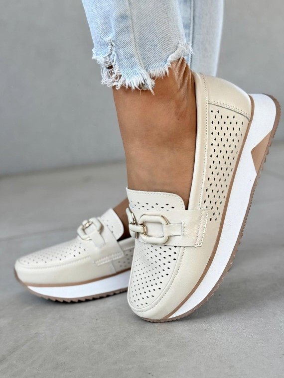 Mokasyny ze skóry naturalnej