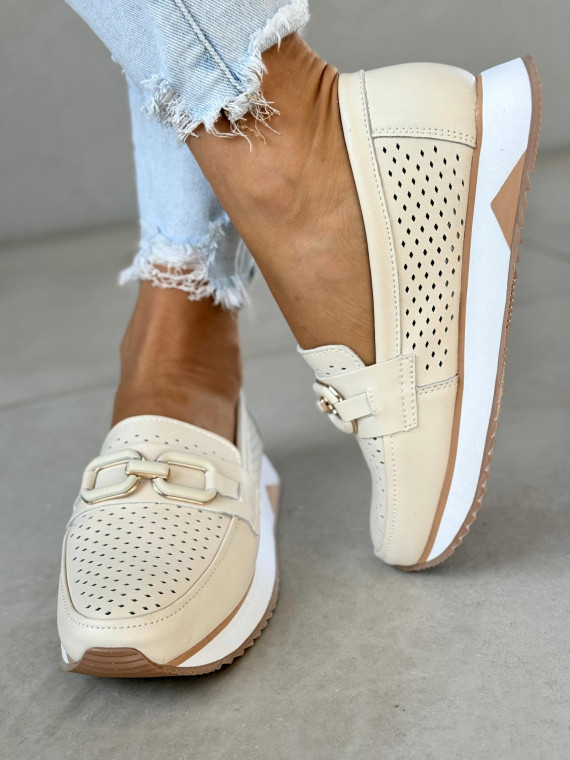 Mokasyny ze skóry naturalnej