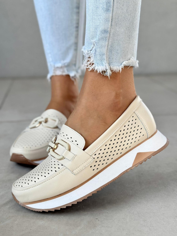 Mokasyny ze skóry naturalnej