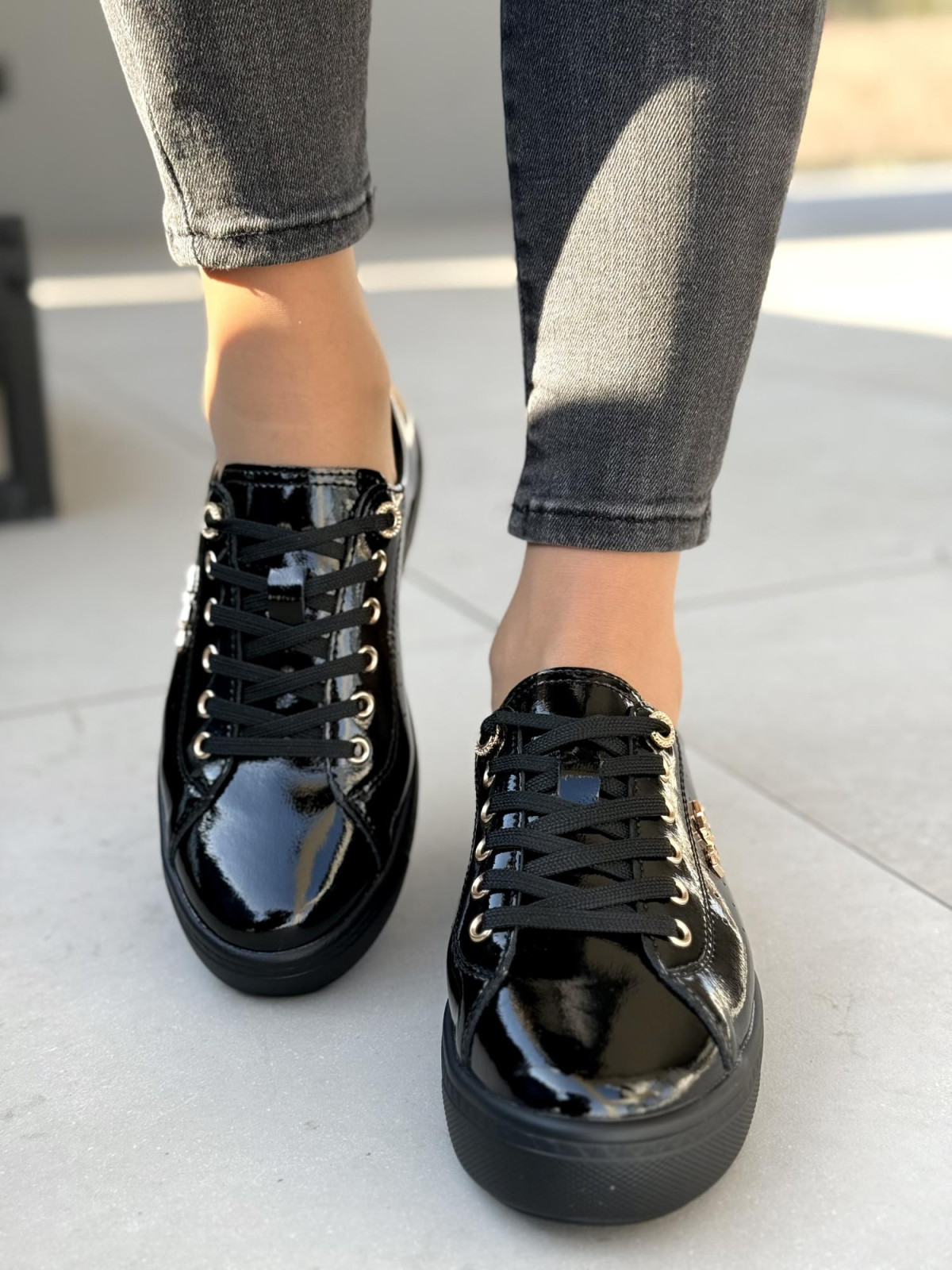 Sneakersy ze skóry naturalnej