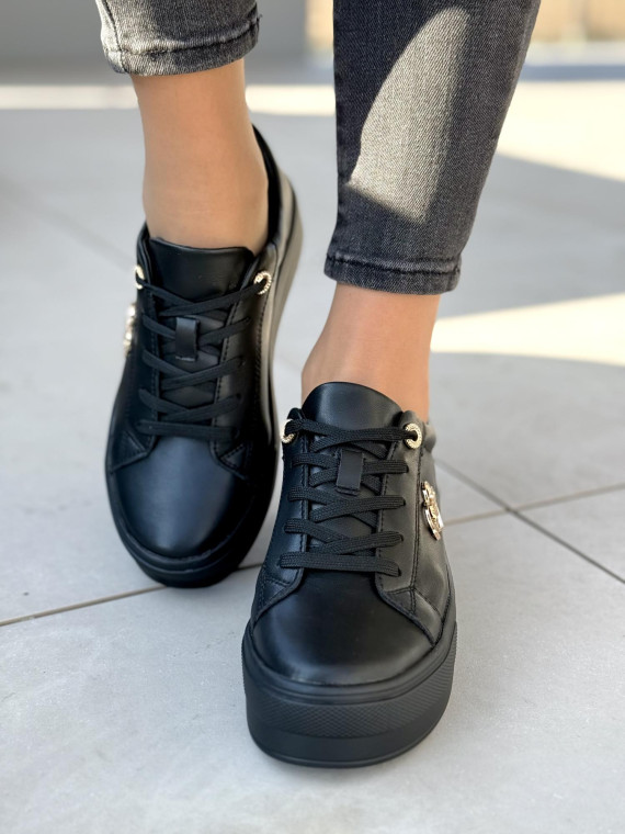 Sneakersy ze skóry naturalnej