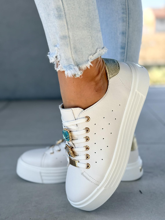 Sneakersy ze skóry naturalnej