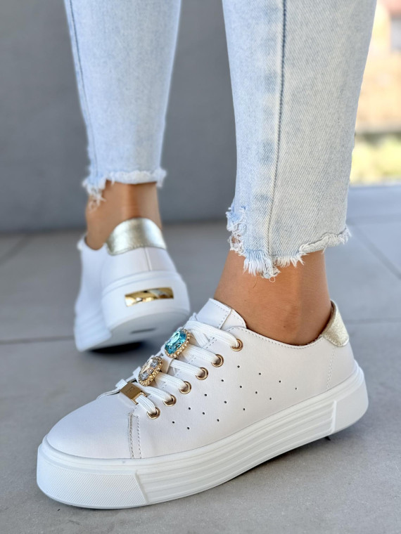 Sneakersy ze skóry naturalnej