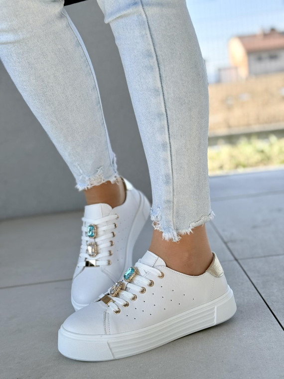 Sneakersy ze skóry naturalnej