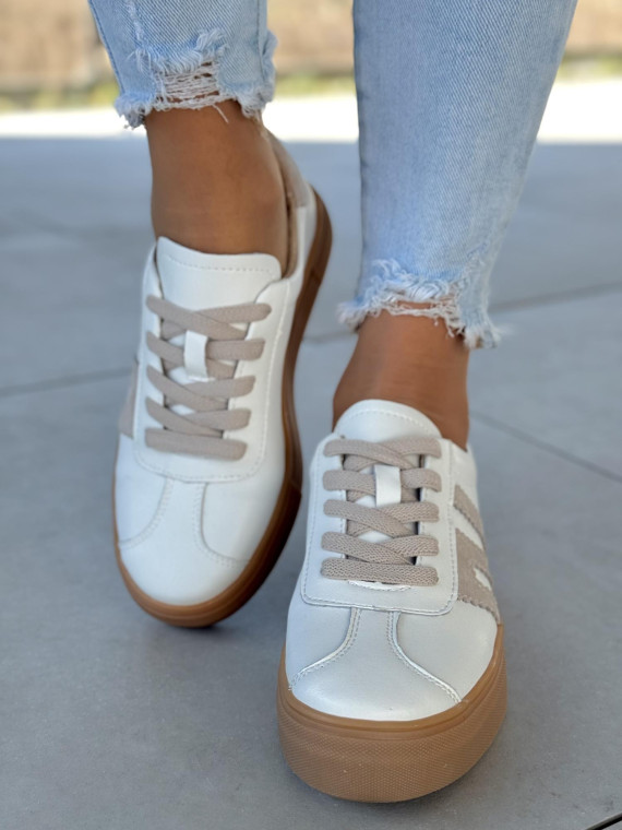 Sneakersy ze skóry naturalnej