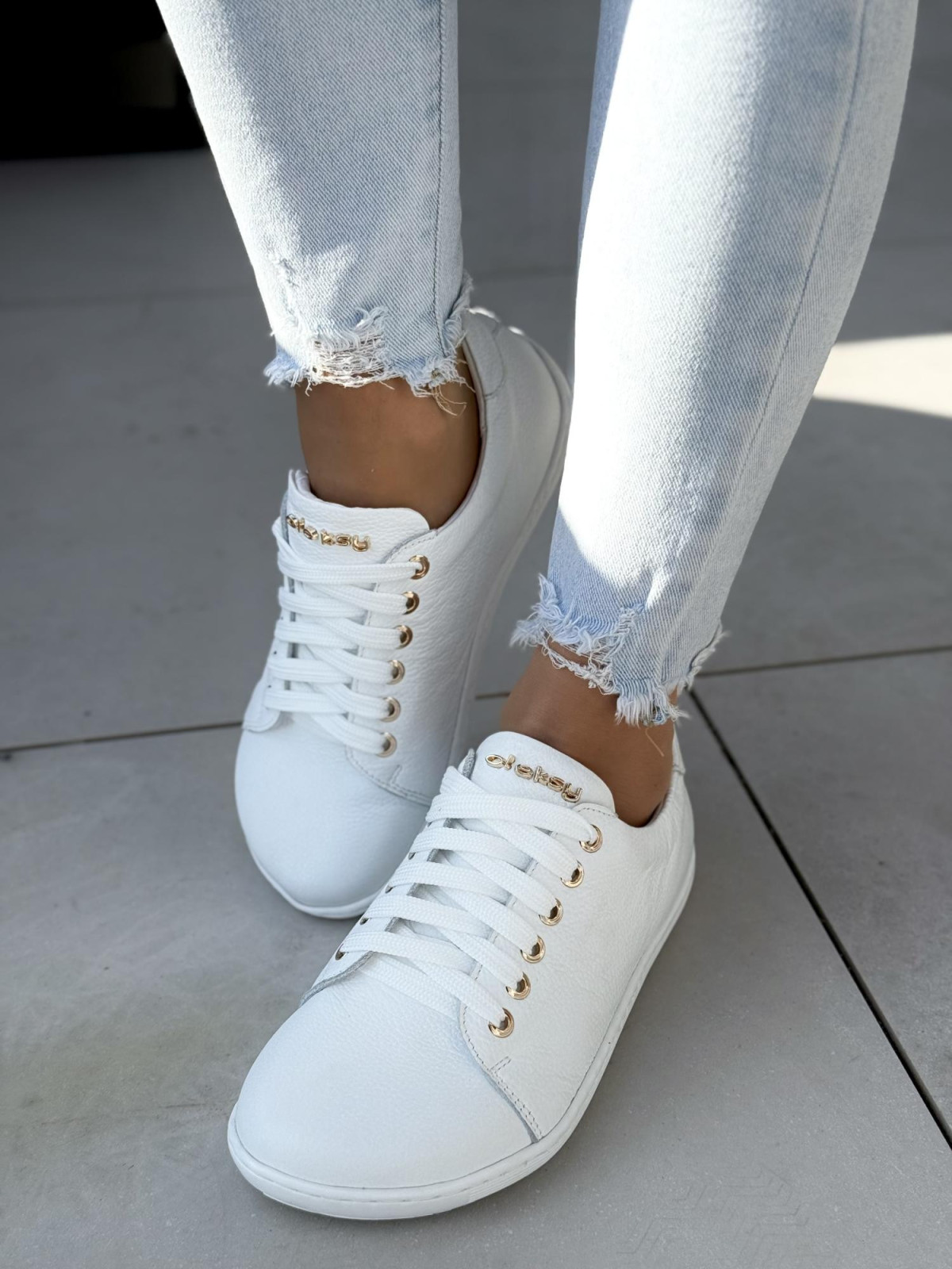 Barefoot sneakers OLEKSY ze skóry naturalnej