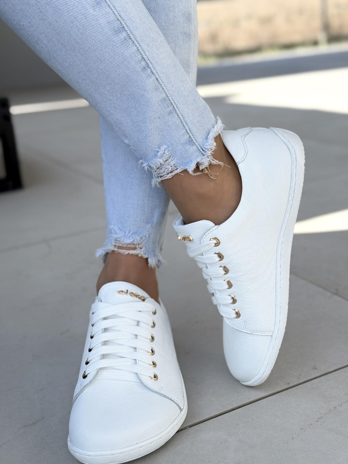 Barefoot sneakers OLEKSY ze skóry naturalnej