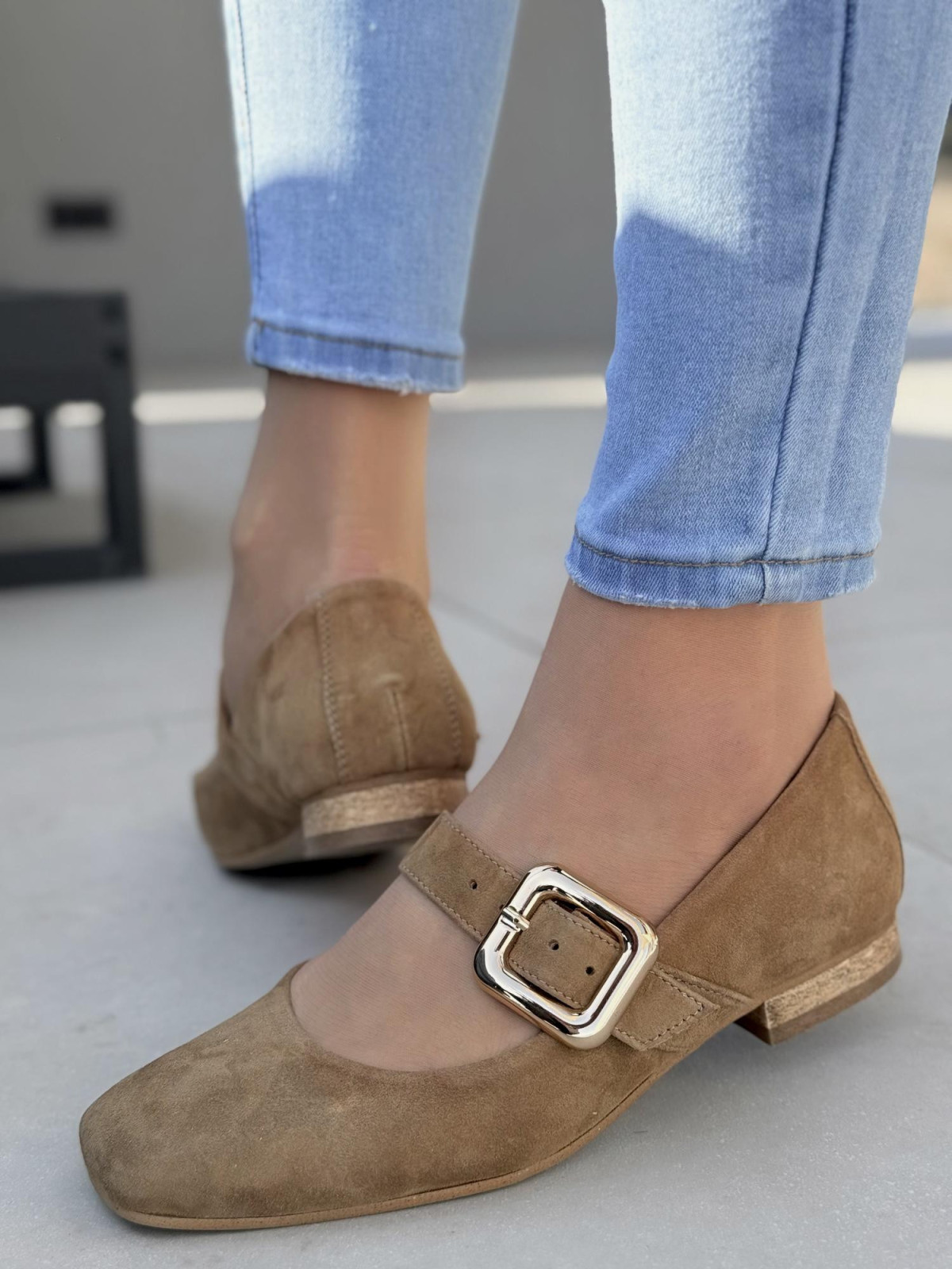 Baleriny OLEKSY ze skóry naturalnej Polskiej produkcji