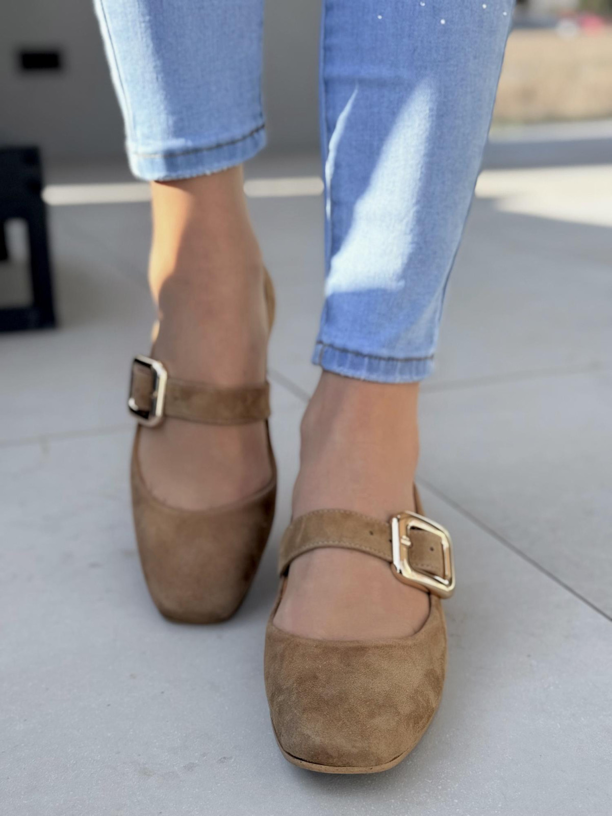 Baleriny OLEKSY ze skóry naturalnej Polskiej produkcji