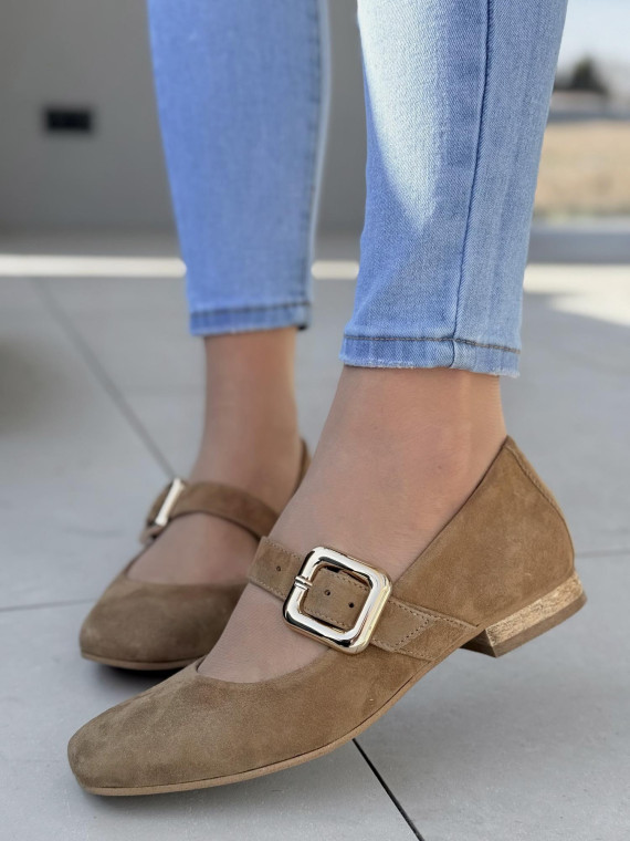 Baleriny OLEKSY ze skóry naturalnej Polskiej produkcji