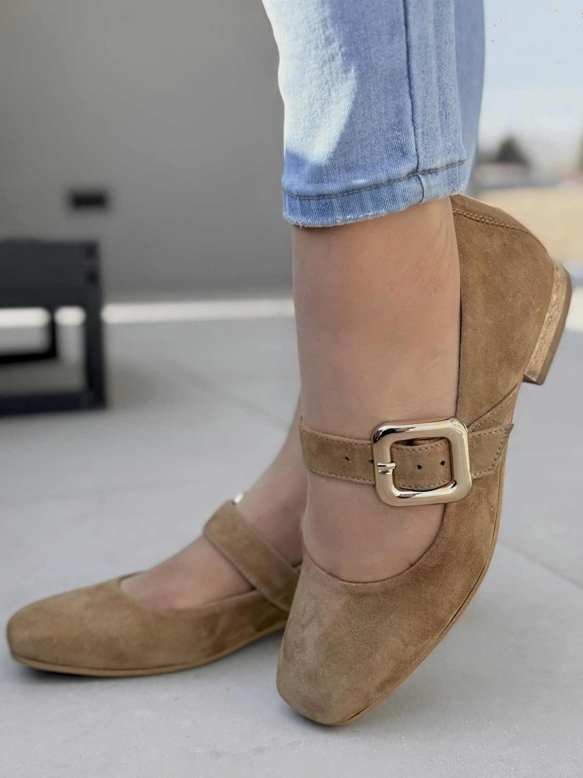 Baleriny OLEKSY ze skóry naturalnej Polskiej produkcji