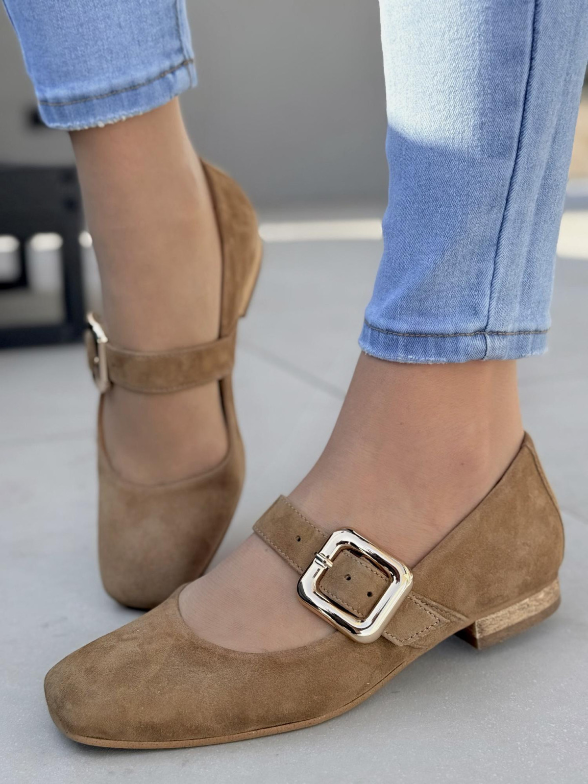 Baleriny OLEKSY ze skóry naturalnej Polskiej produkcji