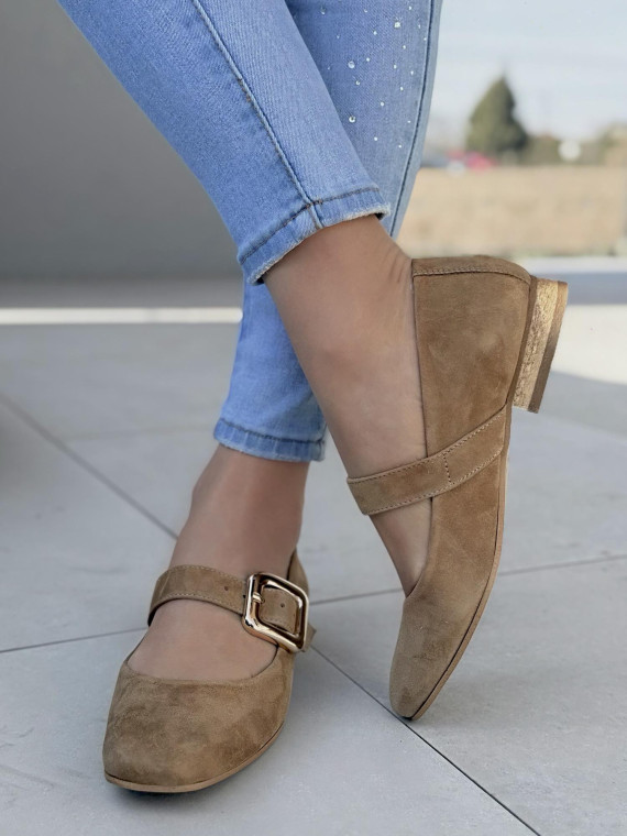 Baleriny OLEKSY ze skóry naturalnej Polskiej produkcji