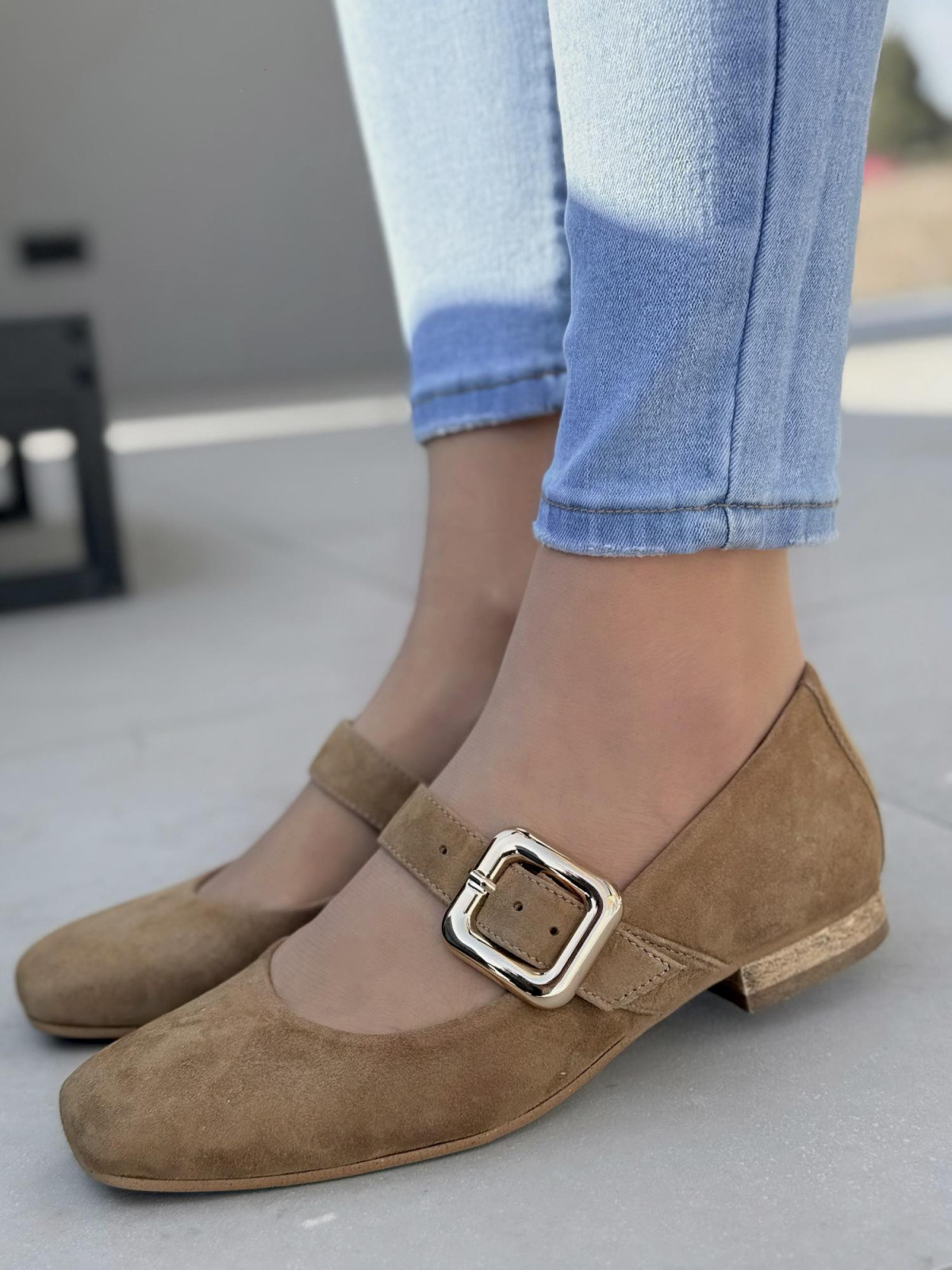 Baleriny OLEKSY ze skóry naturalnej Polskiej produkcji