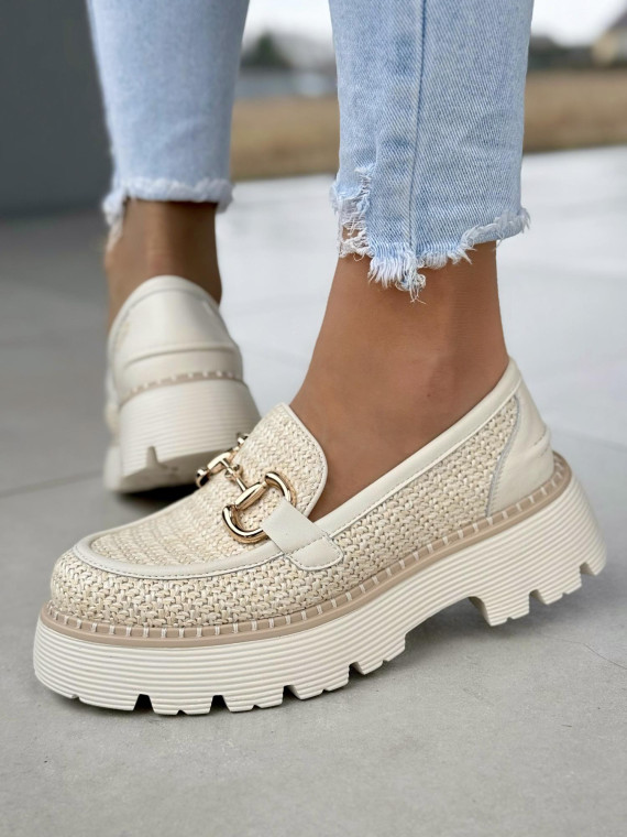 Modne mokasyny damskie ze skóry naturalnej