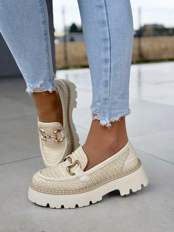 Modne mokasyny damskie ze skóry naturalnej