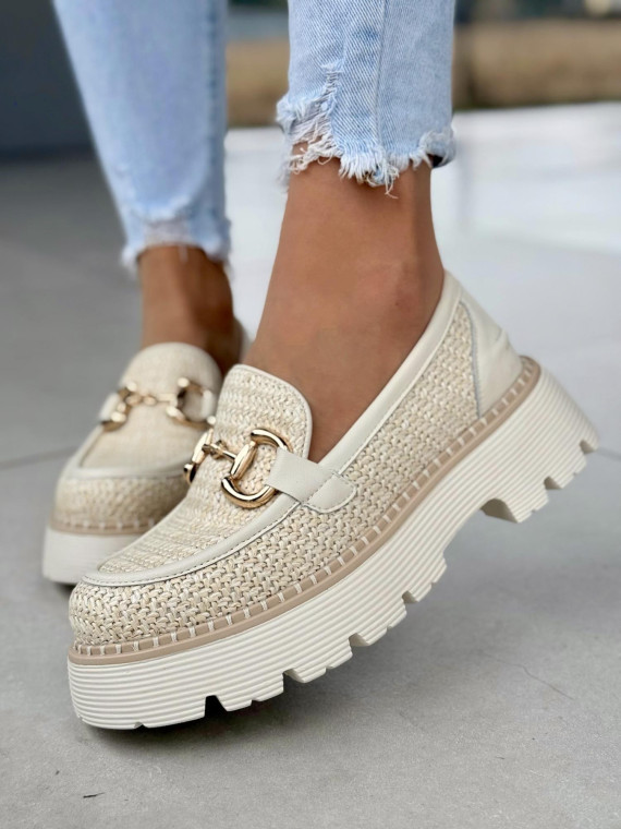 Modne mokasyny damskie ze skóry naturalnej