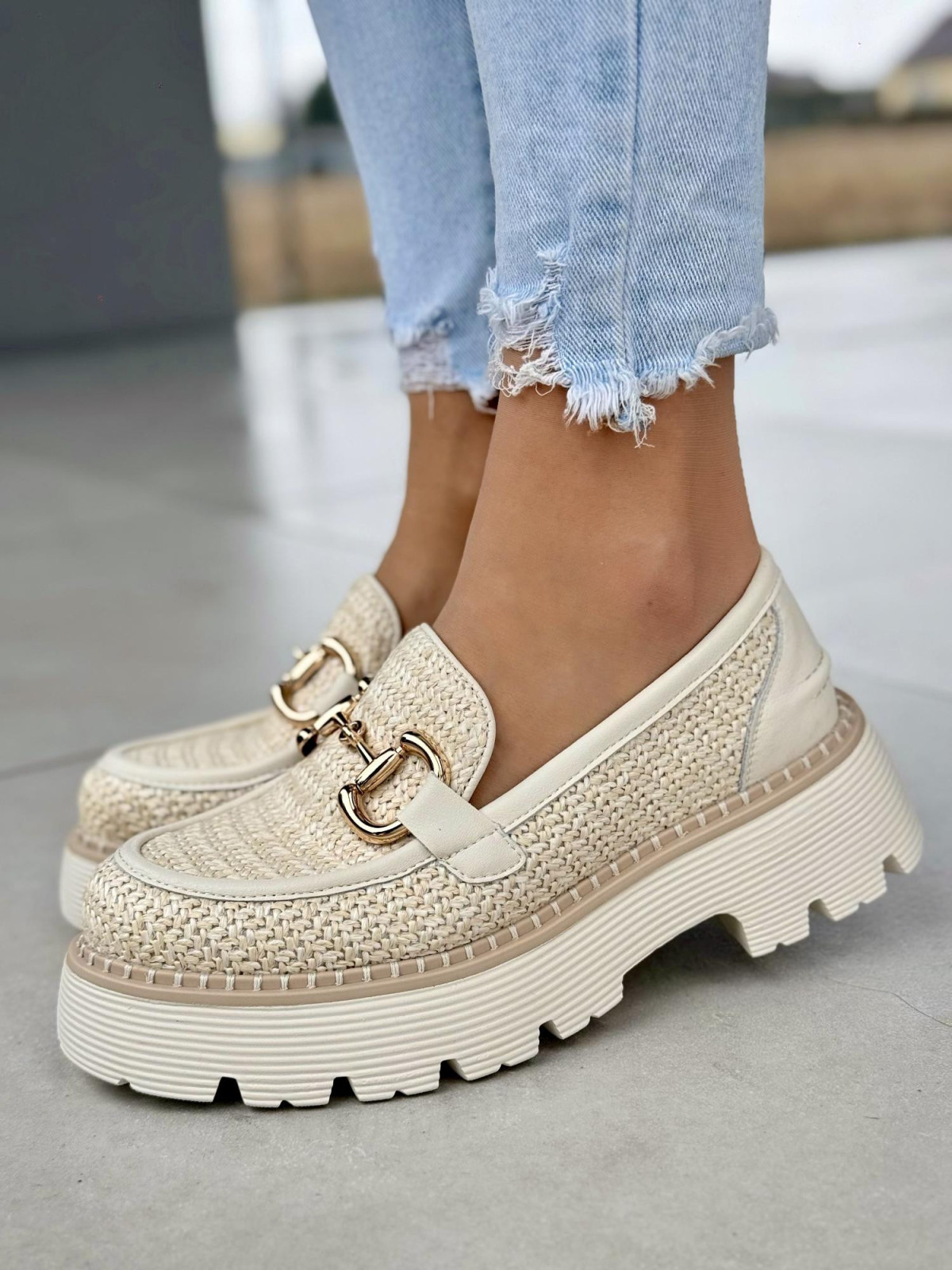 Modne mokasyny damskie ze skóry naturalnej