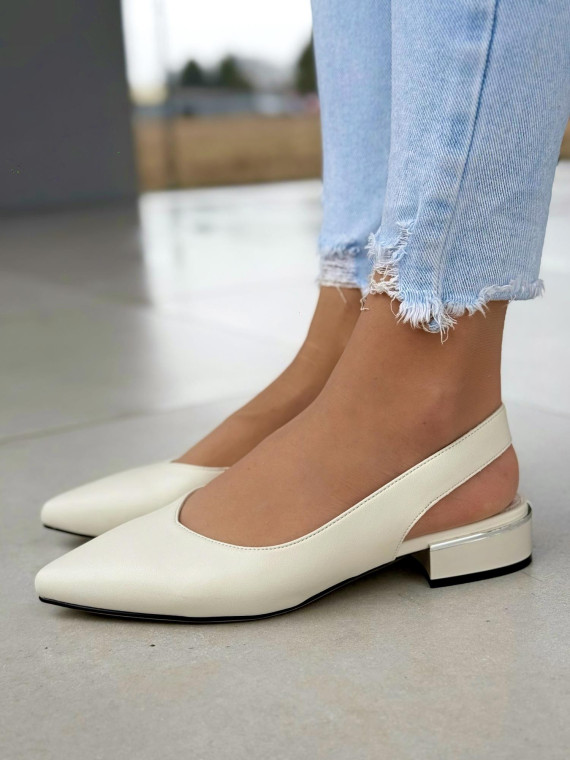 Czółenka ze skóry naturalnej