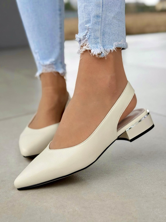 Czółenka ze skóry naturalnej