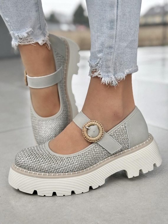 Półbuty damskie ze skóry naturalnej