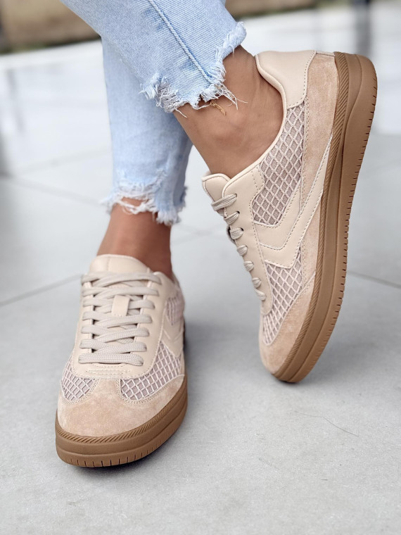 Nowoczesne sneakersy ze skóry naturalnej