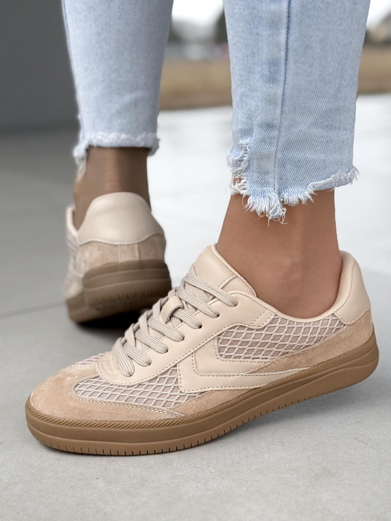 Nowoczesne sneakersy ze skóry naturalnej