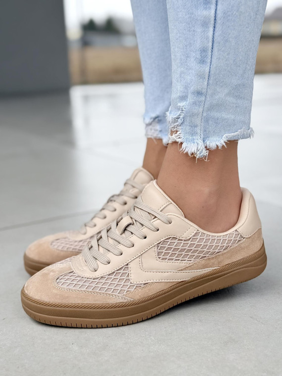 Nowoczesne sneakersy ze skóry naturalnej