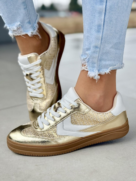 Nowoczesne sneakersy ze skóry naturalnej