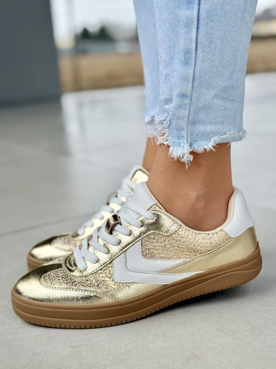 Nowoczesne sneakersy ze skóry naturalnej