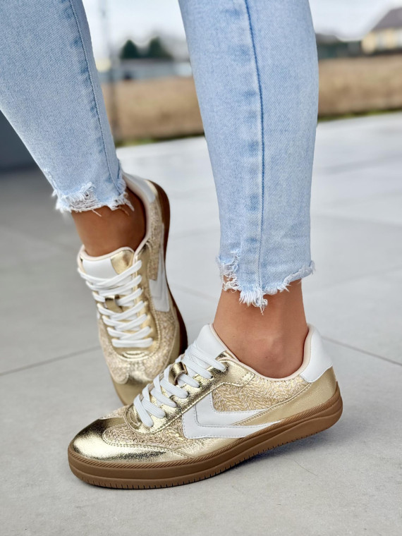 Nowoczesne sneakersy ze skóry naturalnej