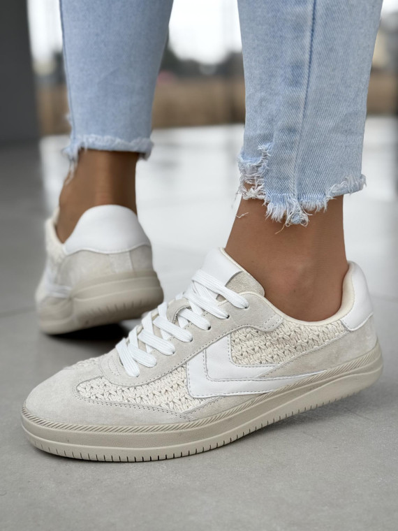 Sneakersy damskie ze skóry naturalnej