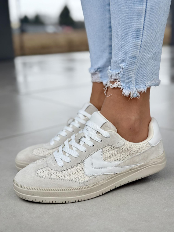 Sneakersy damskie ze skóry naturalnej