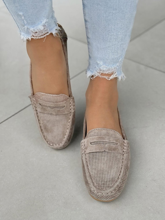 Mokasyny damskie ze skóry naturalnej polskiej produkcji