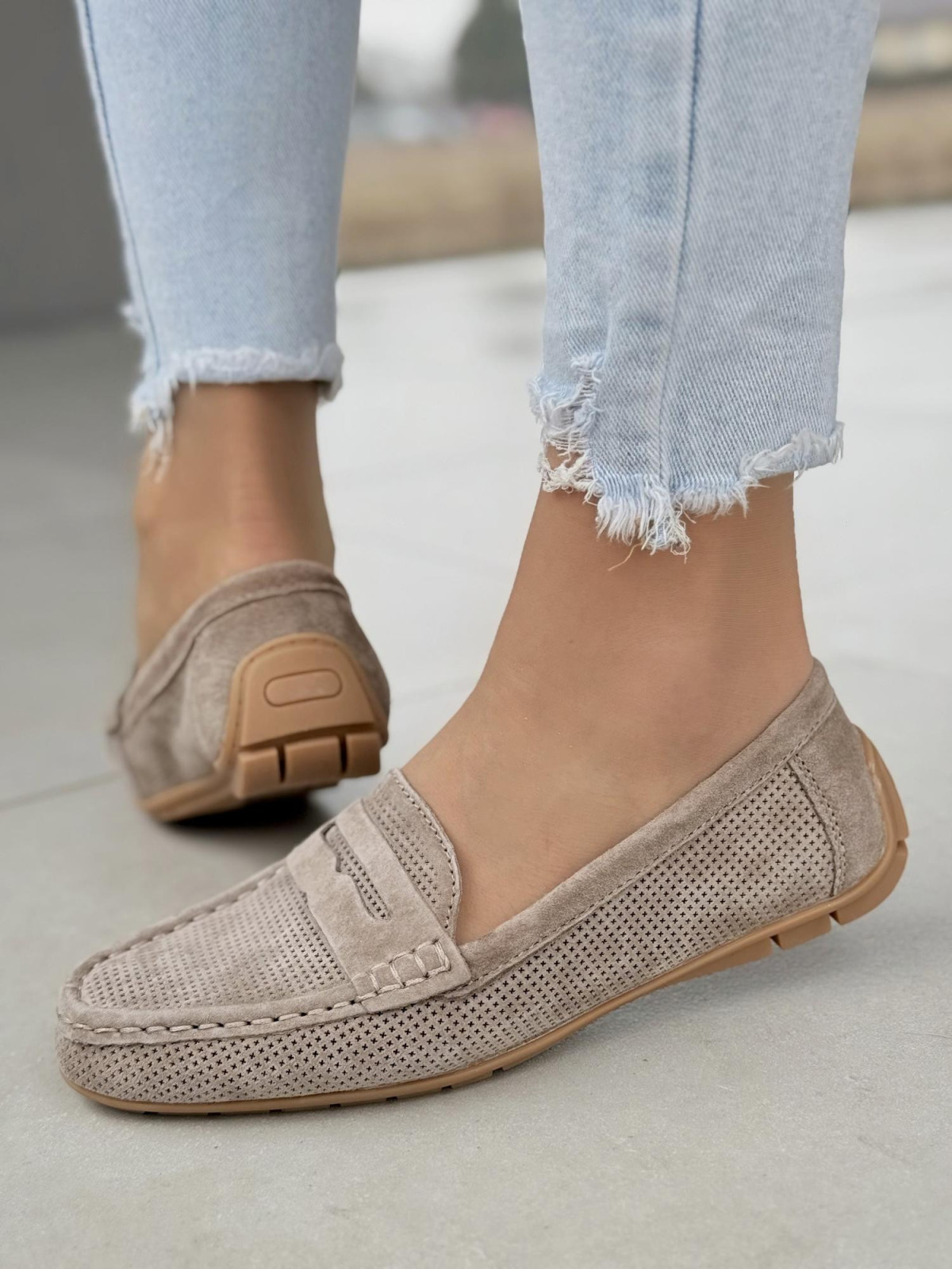 Mokasyny damskie ze skóry naturalnej polskiej produkcji