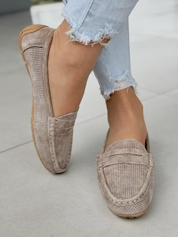 Mokasyny damskie ze skóry naturalnej polskiej produkcji