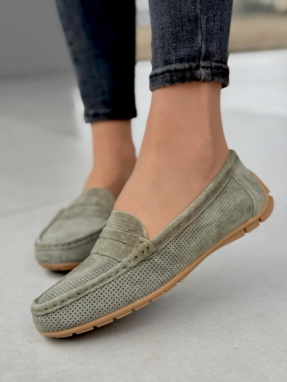 Wygodne mokasyny damskie ze skóry naturalnej