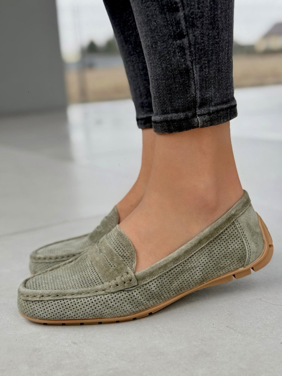 Wygodne mokasyny damskie ze skóry naturalnej